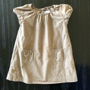 Petit Bateau Brown Tunic Dress 6-9 mos